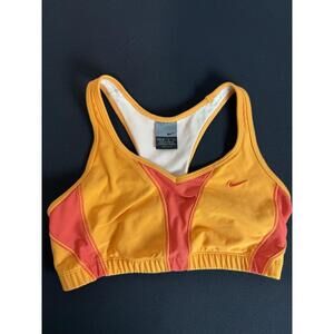 Nike dry fit sports bra medium orange